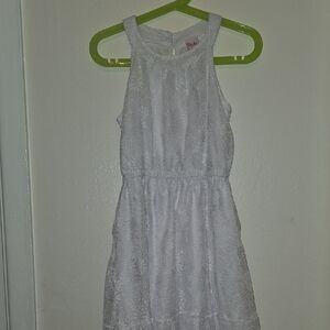 Charming White Lace Kids Dress